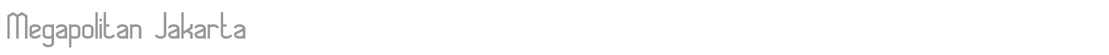 Megapolitan Jakarta font preview